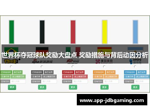 世界杯夺冠球队奖励大盘点 奖励措施与背后动因分析